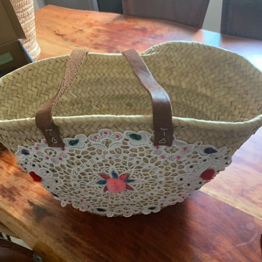 handmade straw bag